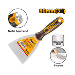 INGCO Metal Head End, Flexible 80MM (3") Putty Trowel - HPUT08080