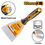 INGCO Metal Head End, Flexible 80MM (3") Putty Trowel - HPUT08080