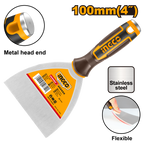 INGCO Metal Head End, Flexible 100MM (4") Putty Trowel - HPUT08100