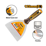 INGCO Metal Head End, Flexible 125MM (5") Putty Trowel - HPUT08125