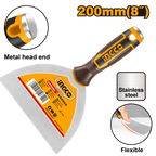 INGCO Metal Head End, Flexible 200MM (8") Putty Trowel - HPUT08200