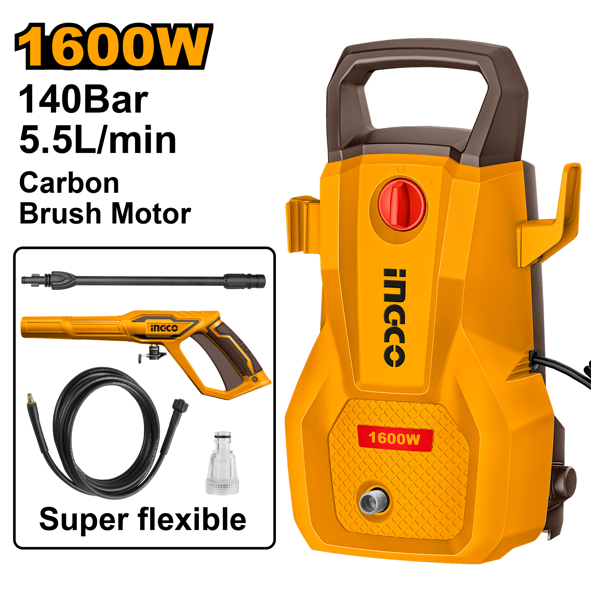 INGCO High Pressure Washer - HPWR16008