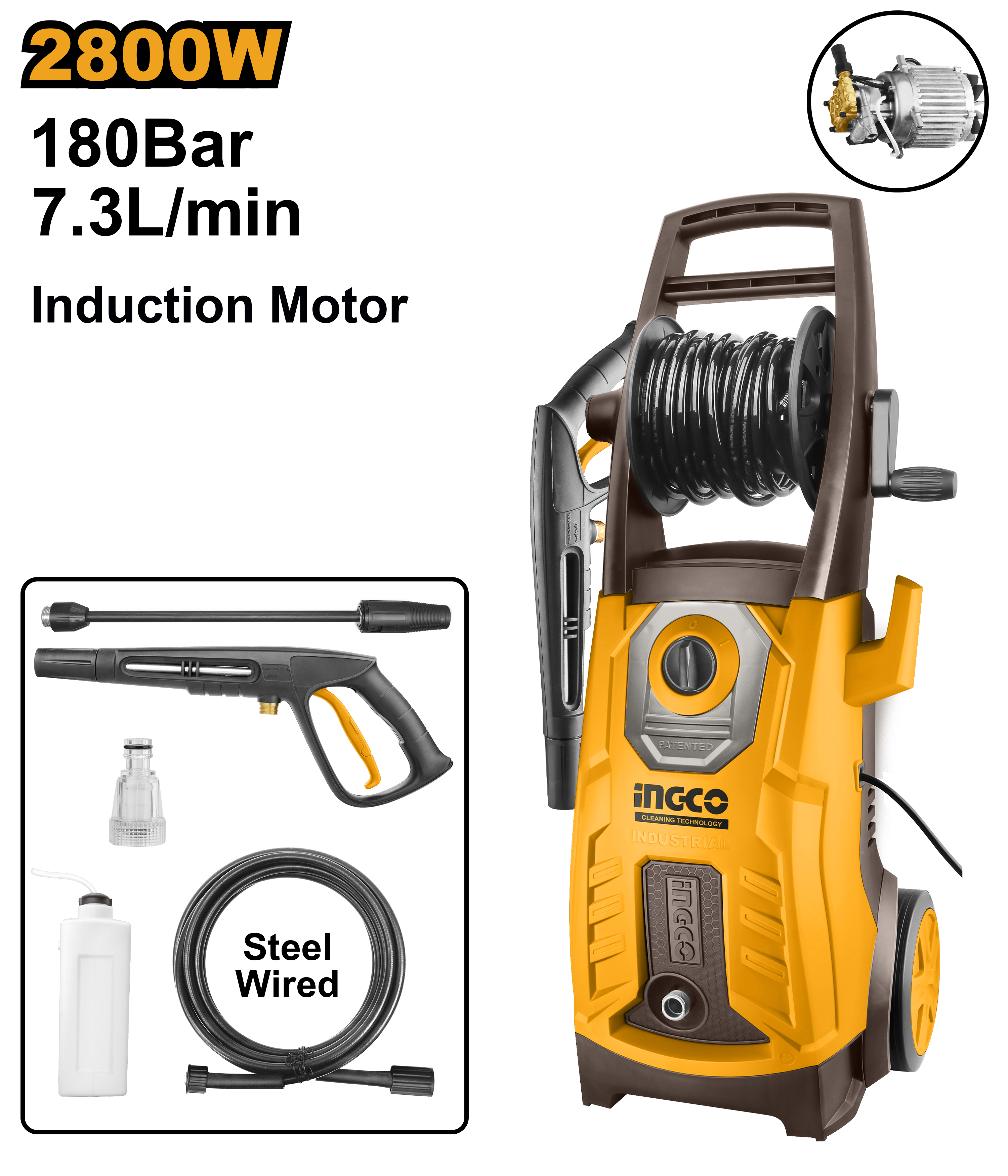 INGCO High Pressure Washer - HPWR28008 Main image