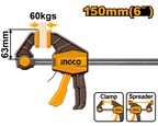 INGCO 150MM 6" Quick Bar Clamp - HQBC01601