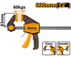 INGCO 300MM 12" Quick Bar Clamp - HQBC01602