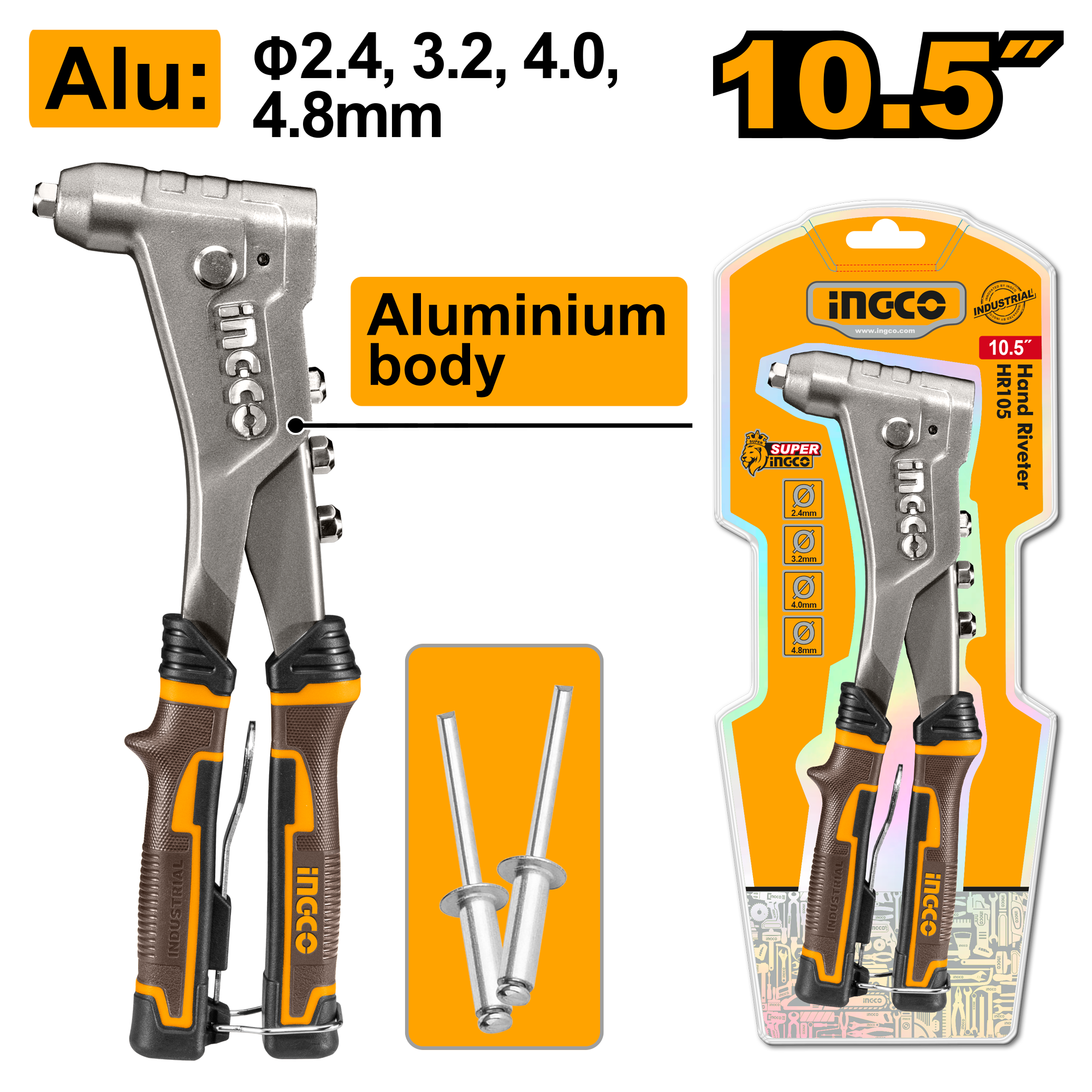 INGCO 10.5" Hand Riveter - HR105 Main image