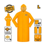 INGCO 100% New PVC Raincoat - HRCTL031.L, XXL