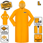 INGCO 100% New PVC Raincoat - HRCTL031.L, XXL