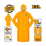 INGCO 100% New PVC Raincoat - HRCTL031.L, XXL