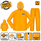 INGCO 100% New PVC Rain Suit - HRCTSKT031.M, L, XL, XXL, XXXL