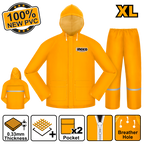 INGCO 100% New PVC Rain Suit - HRCTSKT031.M, L, XL, XXL, XXXL