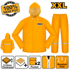 INGCO 100% New PVC Rain Suit - HRCTSKT031.M, L, XL, XXL, XXXL