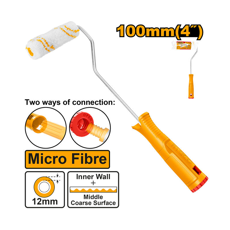 INGCO Micro Fibre 100MM (4") Mini Cylinder Brush (Inner Wall) - HRHT281002
