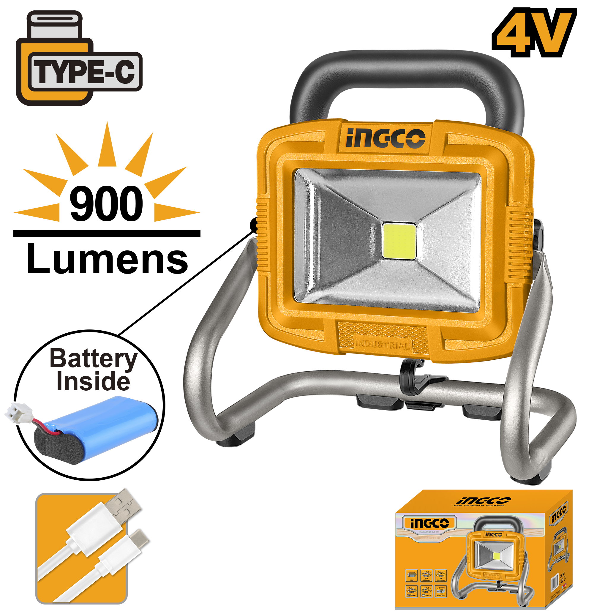 INGCO Cordless Portable Lamp - HRLF4415 Main image