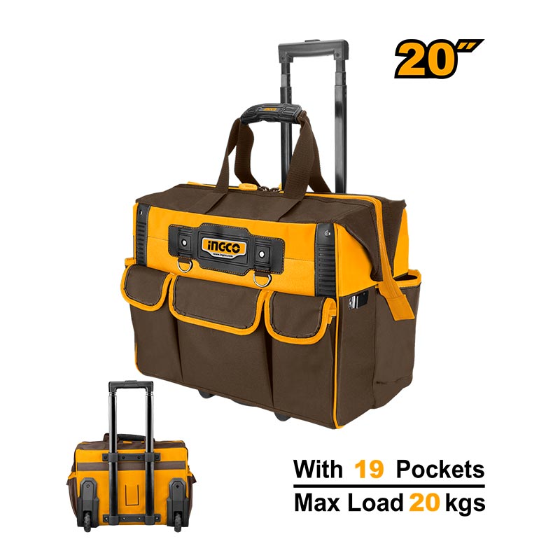 INGCO 20" Rolling Rigid Tool Bag - HRRTB2015