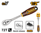 INGCO 72T 1/2" Ratchet Wrench - HRTH0812