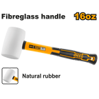 INGCO Rubber Hammer 16oz White - P6C24 - HRUH8316