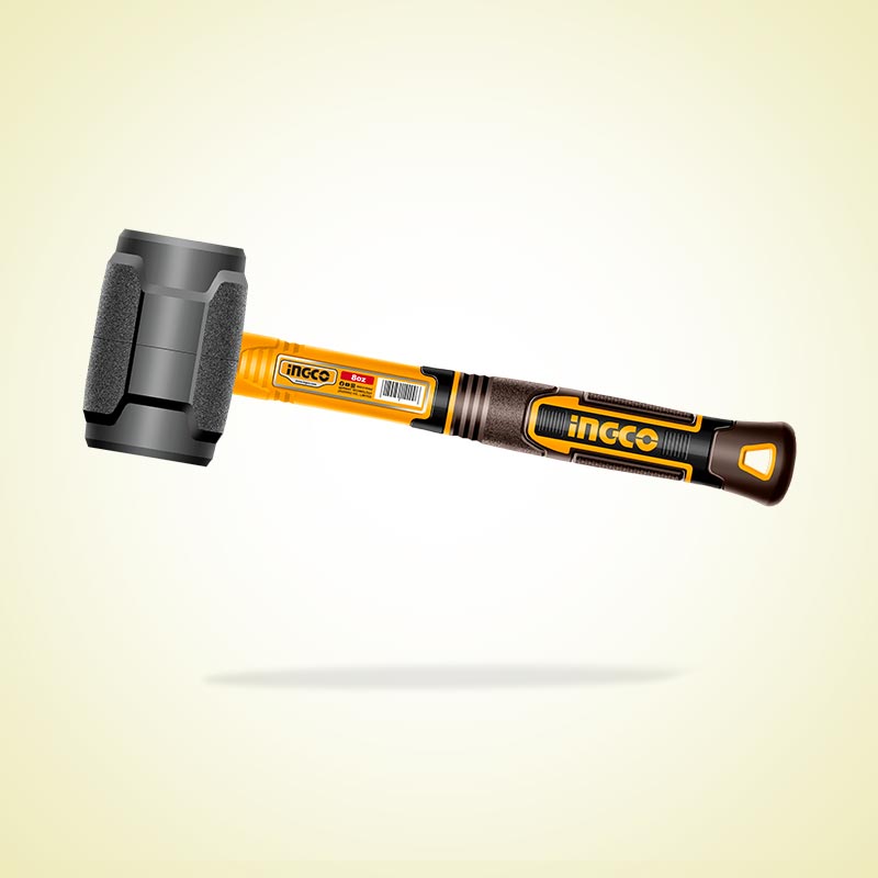 INGCO 8 Oz Rubber Hammer - HRUH8808