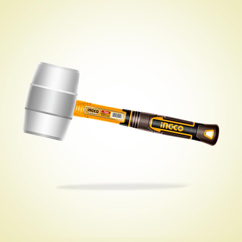 INGCO 16 Oz Rubber Hammer - HRUH8916