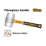 INGCO 16 Oz Rubber Hammer - HRUH8916