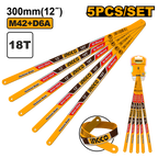 INGCO 5 PCs Bi-Metal Hacksaw Blade Set - HSBKT12185