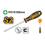 INGCO PH1x100MM Phillips Screwdriver - HSDPH1100