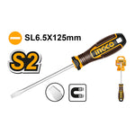 INGCO 6.5x125MM Slotted Screwdriver - HSDSL6125