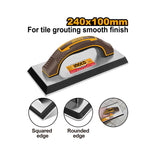 INGCO 240x100MM Rubber Grout Float for Tile Grouting Smooth Finish- HSFR24108