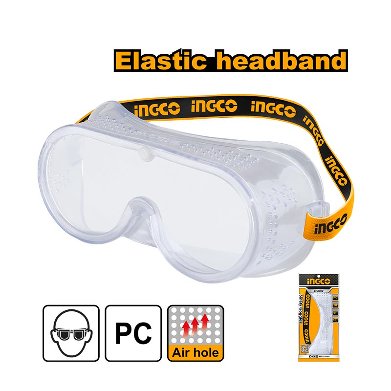 INGCO Elastic Headband Safety Goggles - HSG02