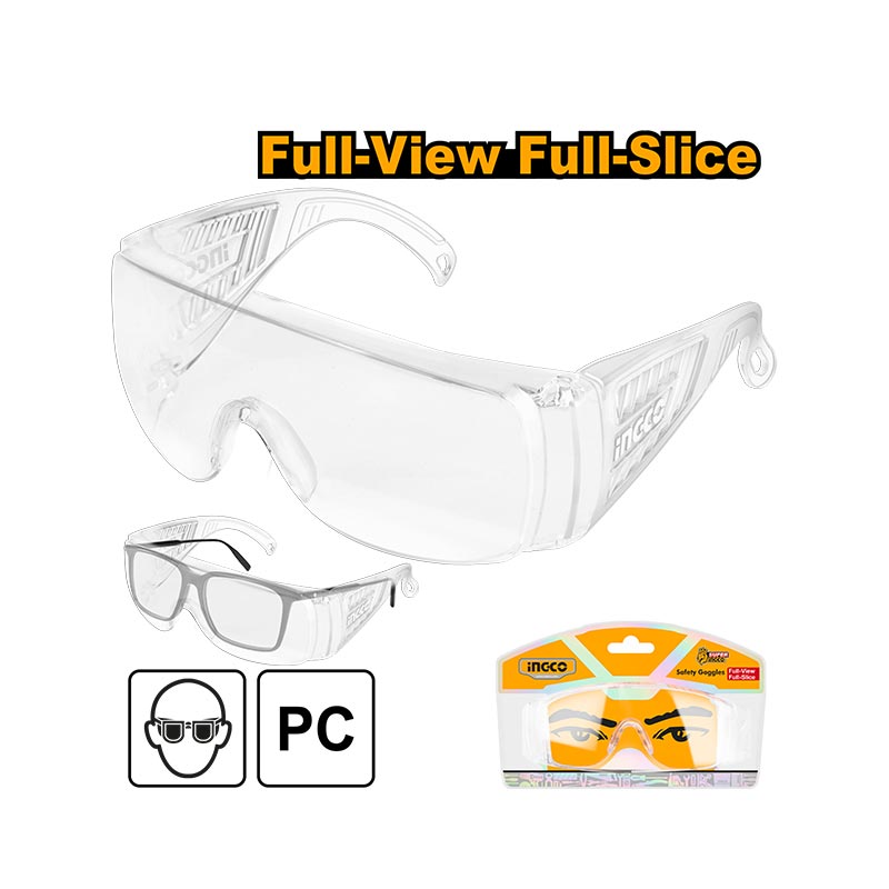 INGCO Full-View, Full-Slice Safety Goggles - HSG05