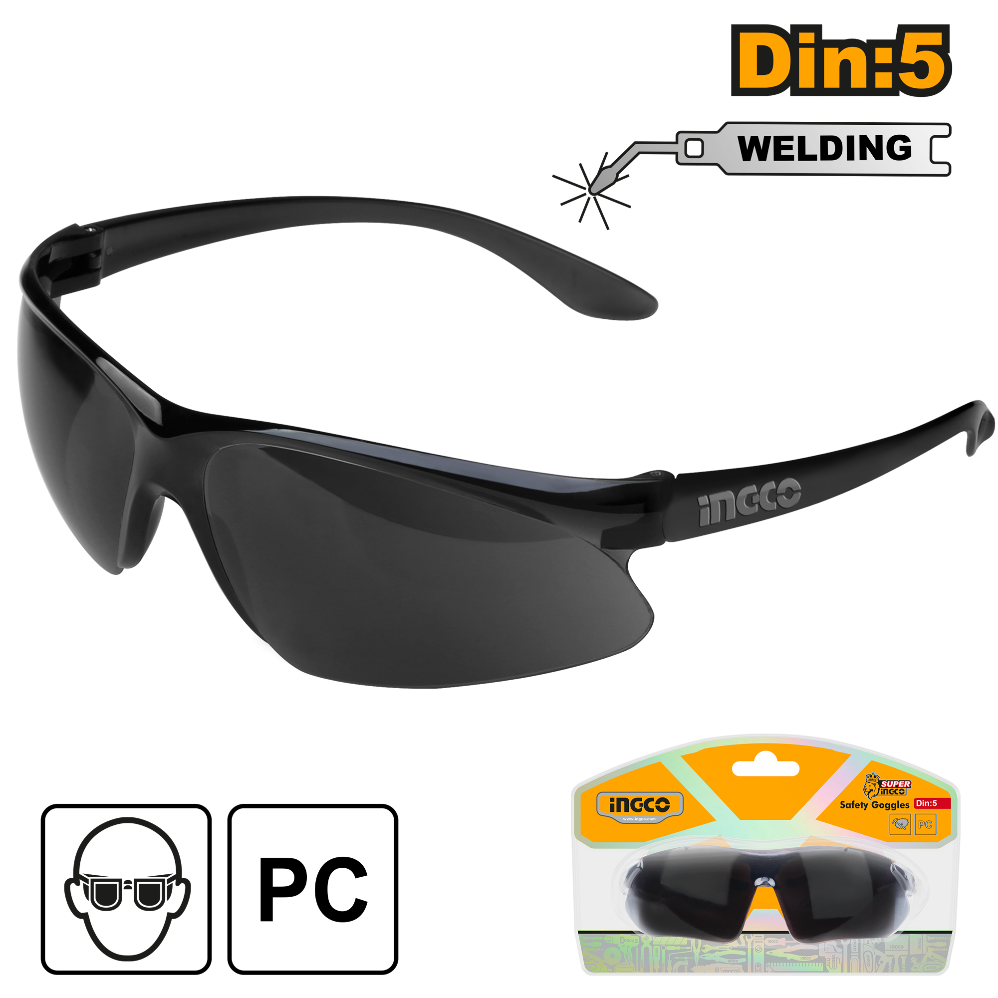 INGCO Welding Safety Goggles (Only for Welding) - HSG07