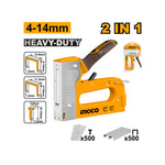INGCO Heavy Duty 2 In 1 Staple Gun - HSG1408