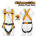 INGCO Safety Rope Size, 14MMx1.5M Safety Harness - HSH501415