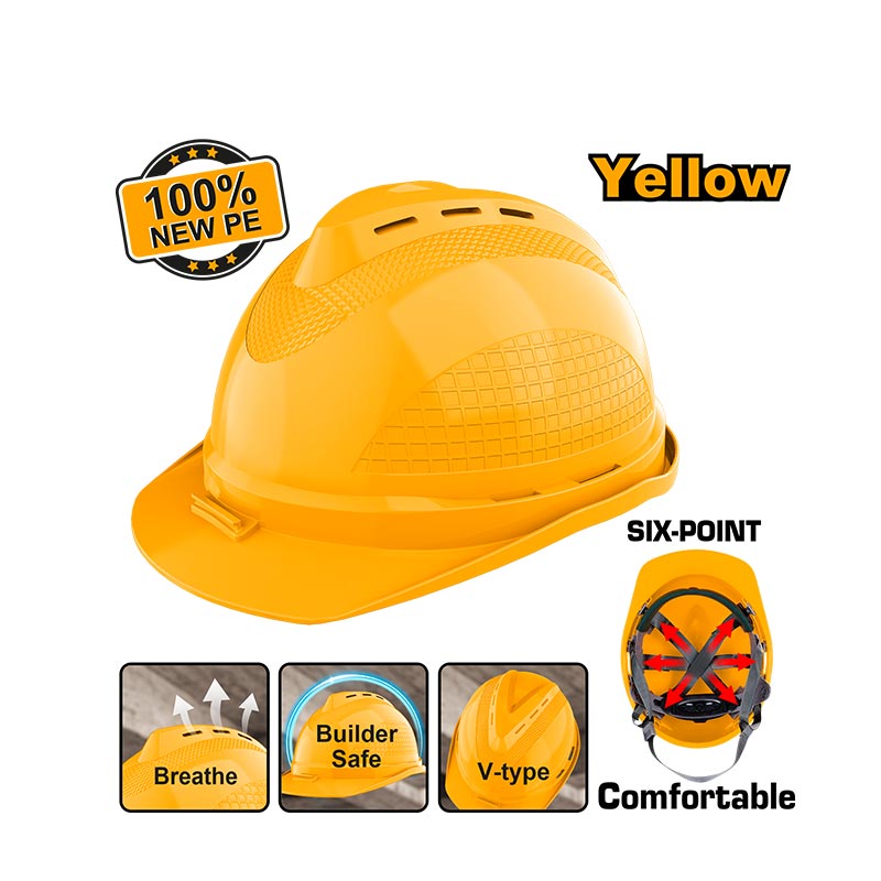 INGCO Comfortable, Six-Point Safety Helmet - HSH801, HSH802 & HSH804