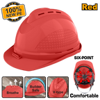 INGCO Comfortable, Six-Point Safety Helmet - HSH801, HSH802 & HSH804