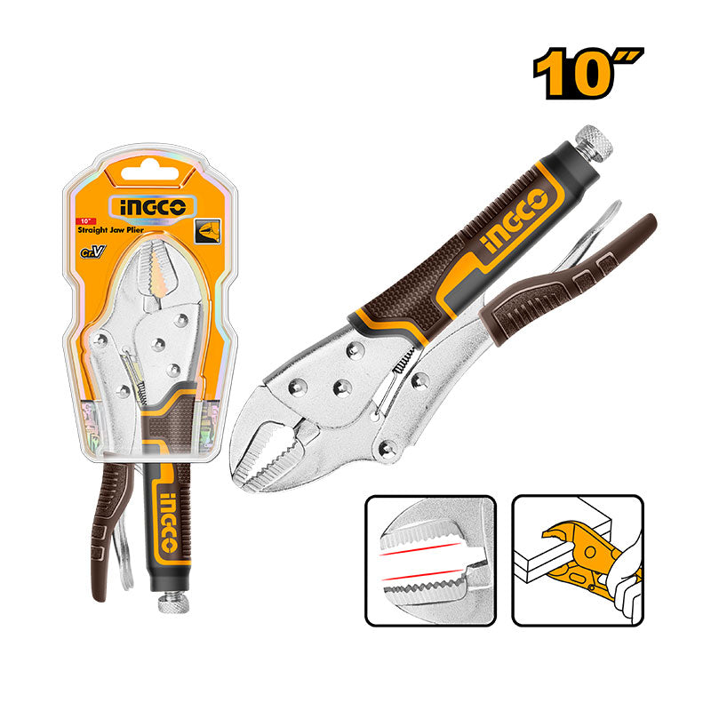 INGCO 10" Straight Jaw Plier - HSJP0110