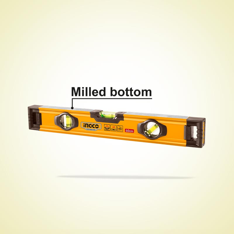 INGCO 60CM Milled Bottom Spirit Level - HSL08060