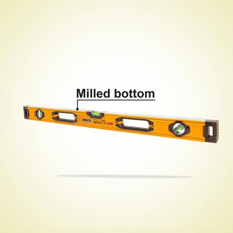 INGCO 80CM Milled Bottom Spirit Level - HSL08080