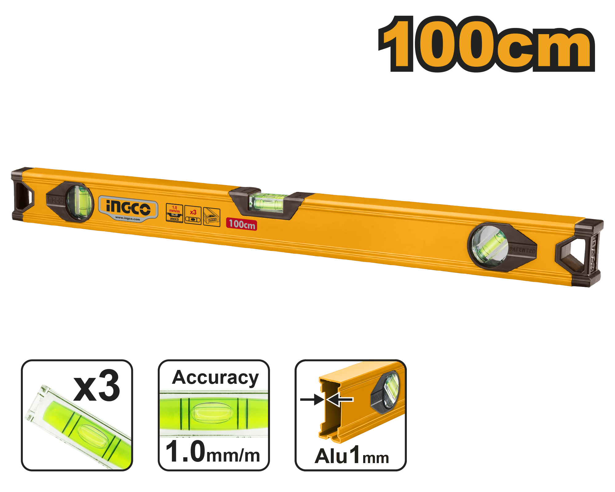 INGCO 100CM Spirit Level - HSL18100 Main image