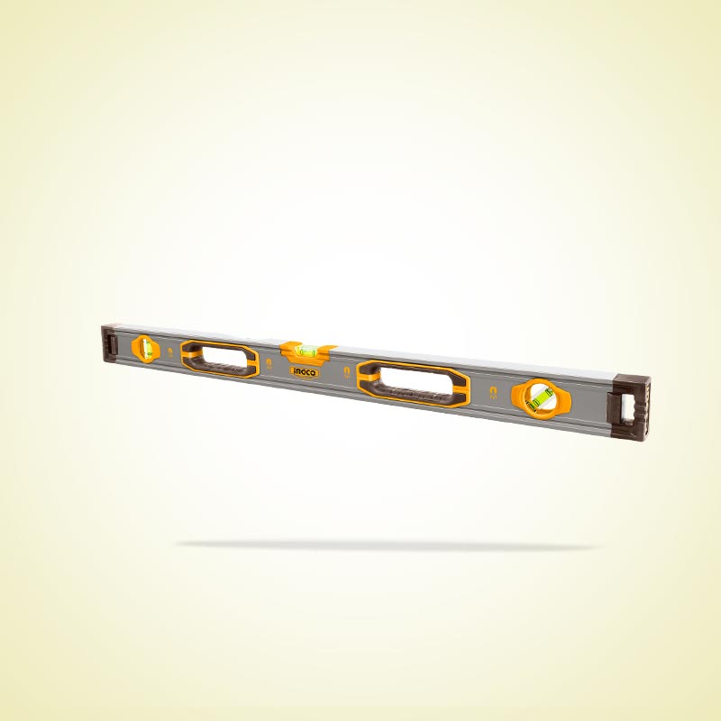 INGCO 100CM Milled Bottom Spirit Level with Powerful Magnets - HSL38100M