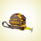 INGCO 10Mx25MM Double Button, Self Lock Function, Continuous Marking Blade Steel Measuring Tape with Double Side Printing - HSMT081025