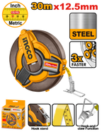 INGCO 30Mx12.5MM Steel Measuring Tape - HSMT0830