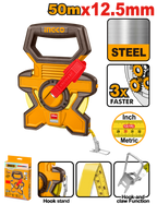 INGCO 50Mx12.5MM Steel Measuring Tape - HSMT0850