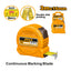 INGCO 3Mx16MM Continuous Marking Blade Steel Measuring Tape with Double Side Printing - HSMT39316