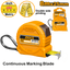 INGCO 8Mx25MM Continuous Marking Blade Steel Measuring Tape with Double Side Printing - HSMT39825