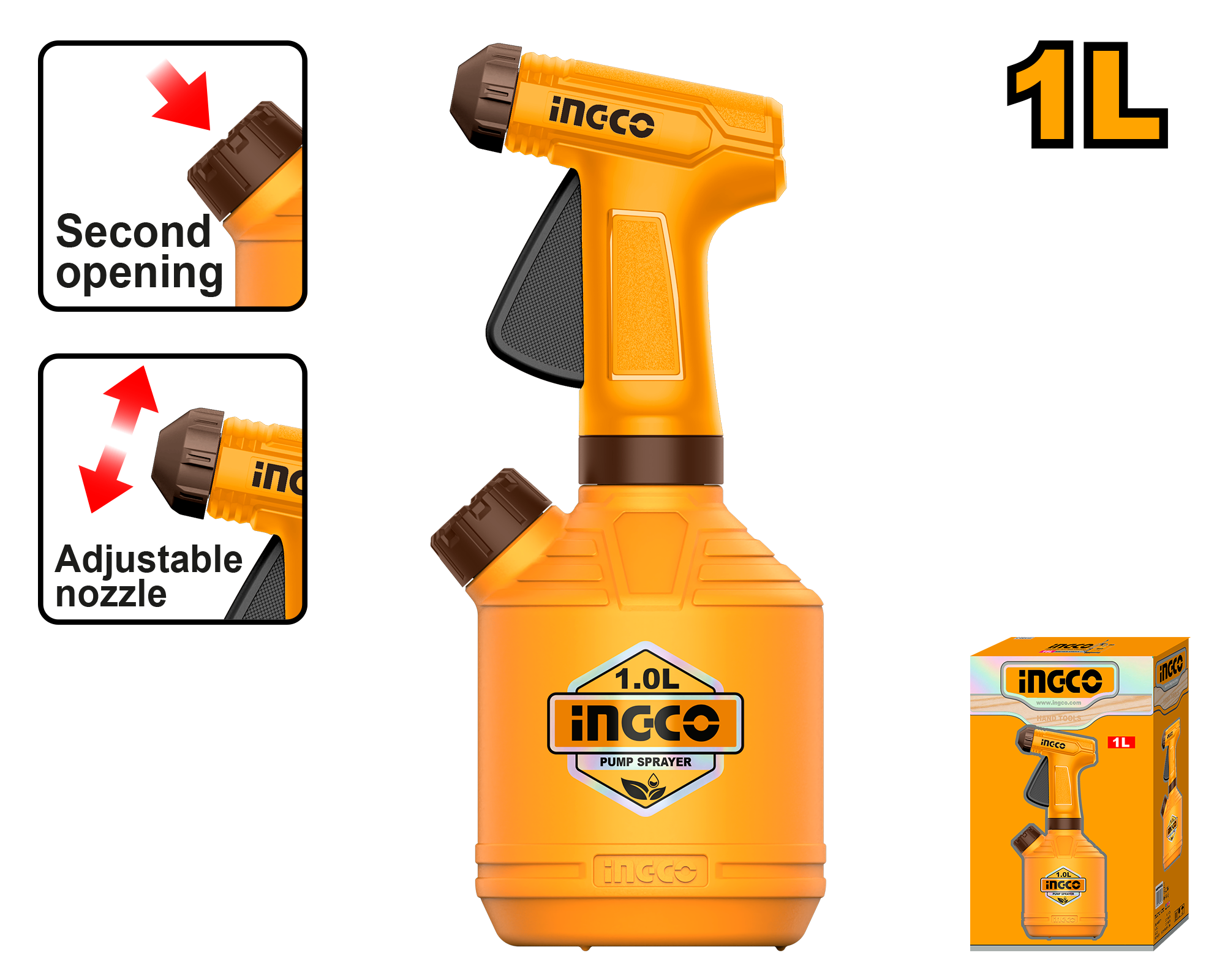 INGCO 1L Pump Sprayer - HSPP30102 Main image