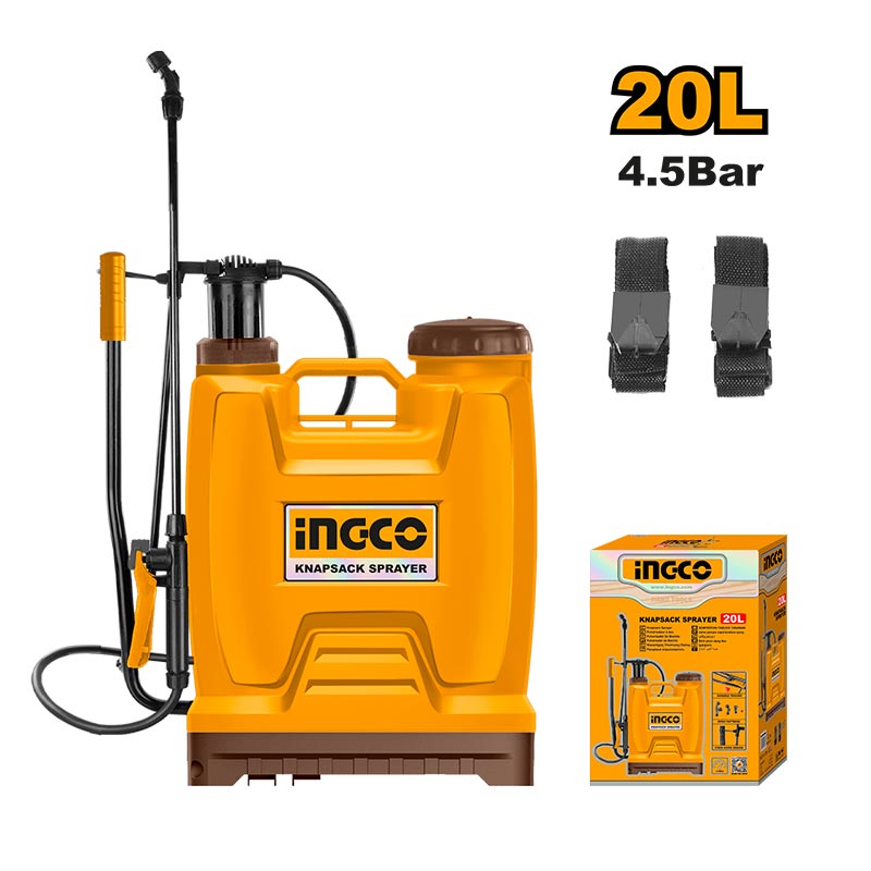INGCO 20L, 4.5 Bar Knapsack Sprayer - HSPP42002
