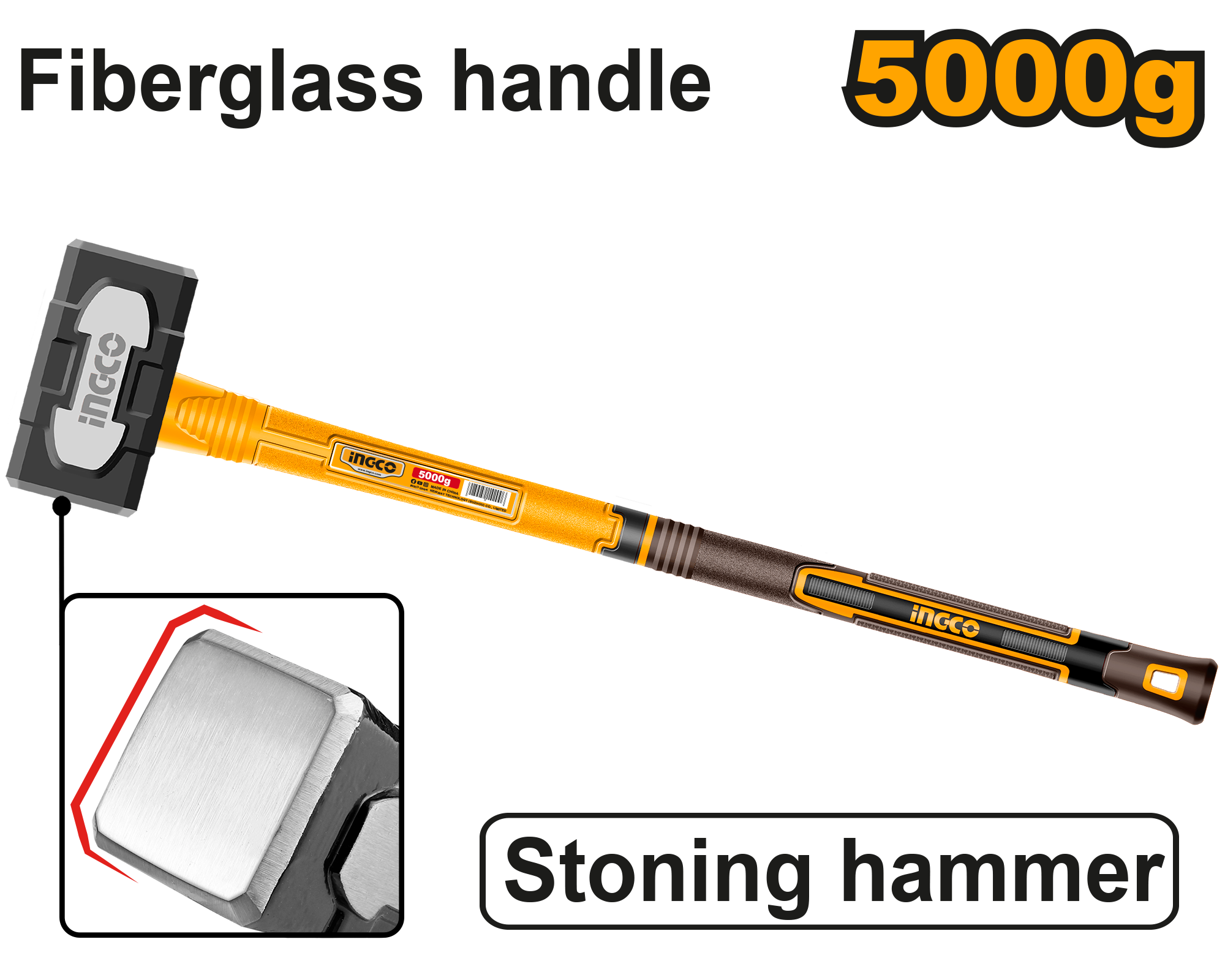 INGCO 5000g Stoning Hammer - HSTH83598