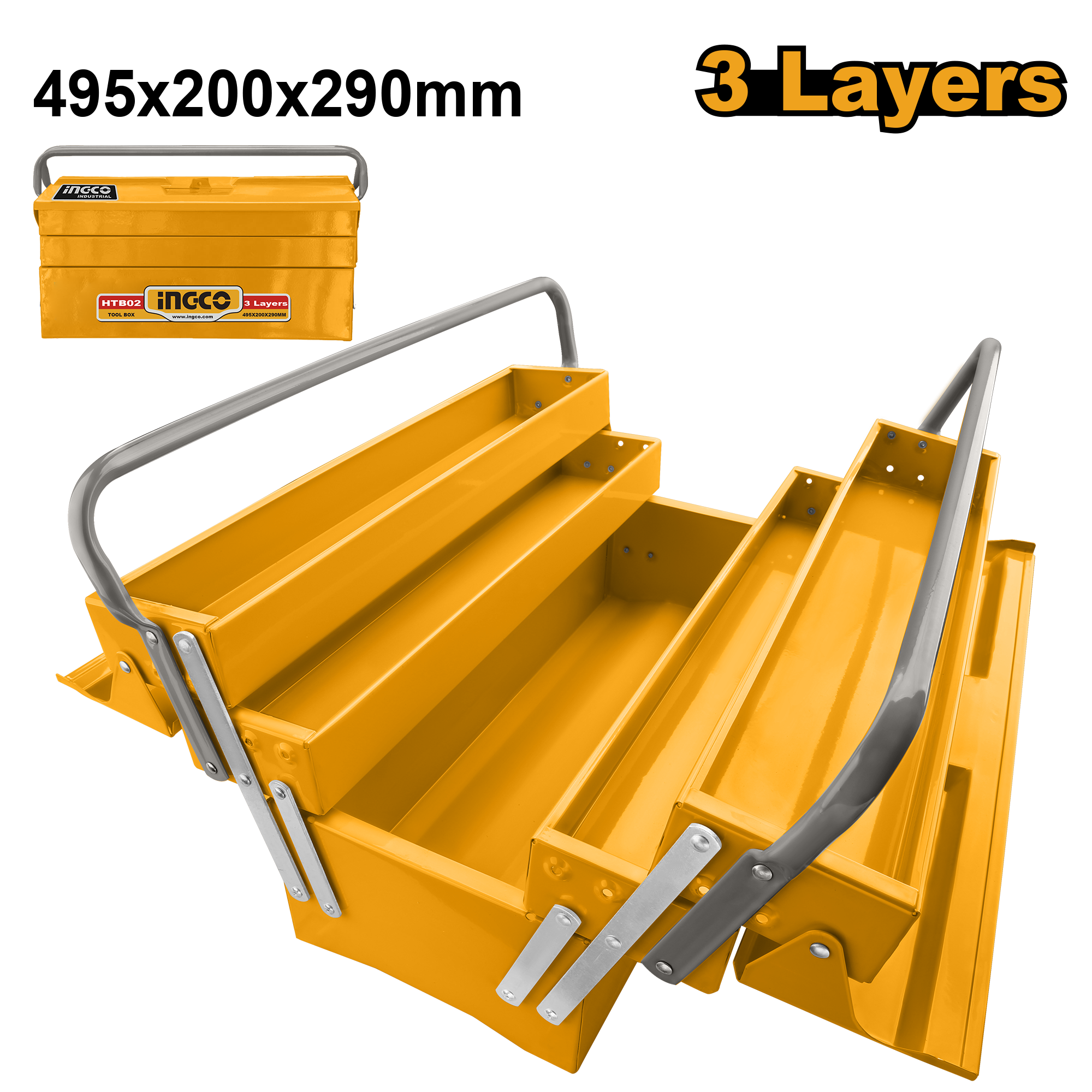 INGCO 3 Layers Toolbox - HTB02 Main image