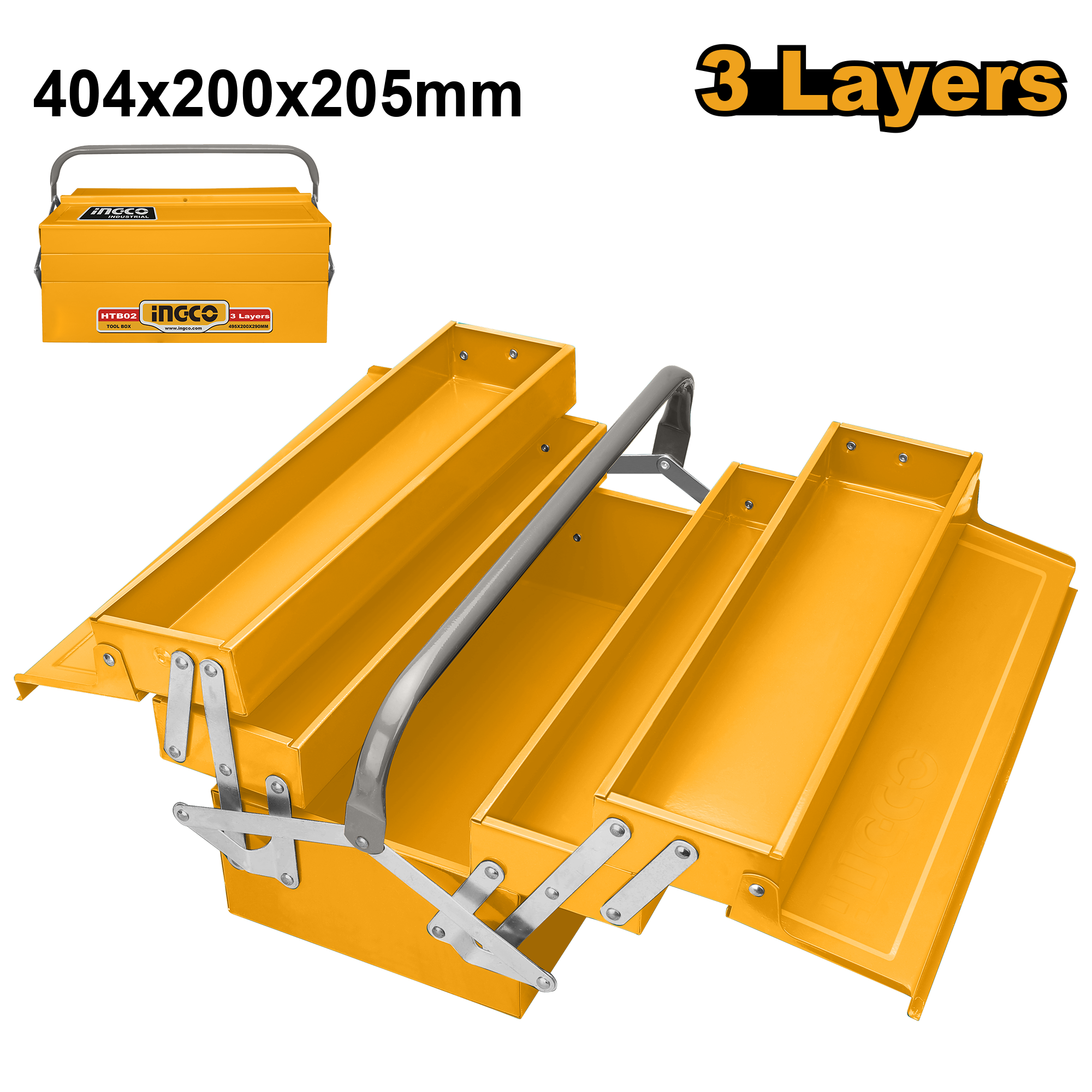 INGCO 3 Layers Toolbox - HTB03